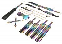 Aperçu: Set de ligotage exclusif Glossy Rainbow pour des expériences de bondage intenses