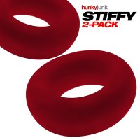 Aperçu: STIFFY Lot de 2 cockrings taureau - Cherry Ice