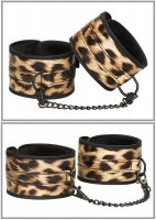 Aperçu: Leopard Wilde Leidenschaft - Set de bondage imprimé léopard avec flogger