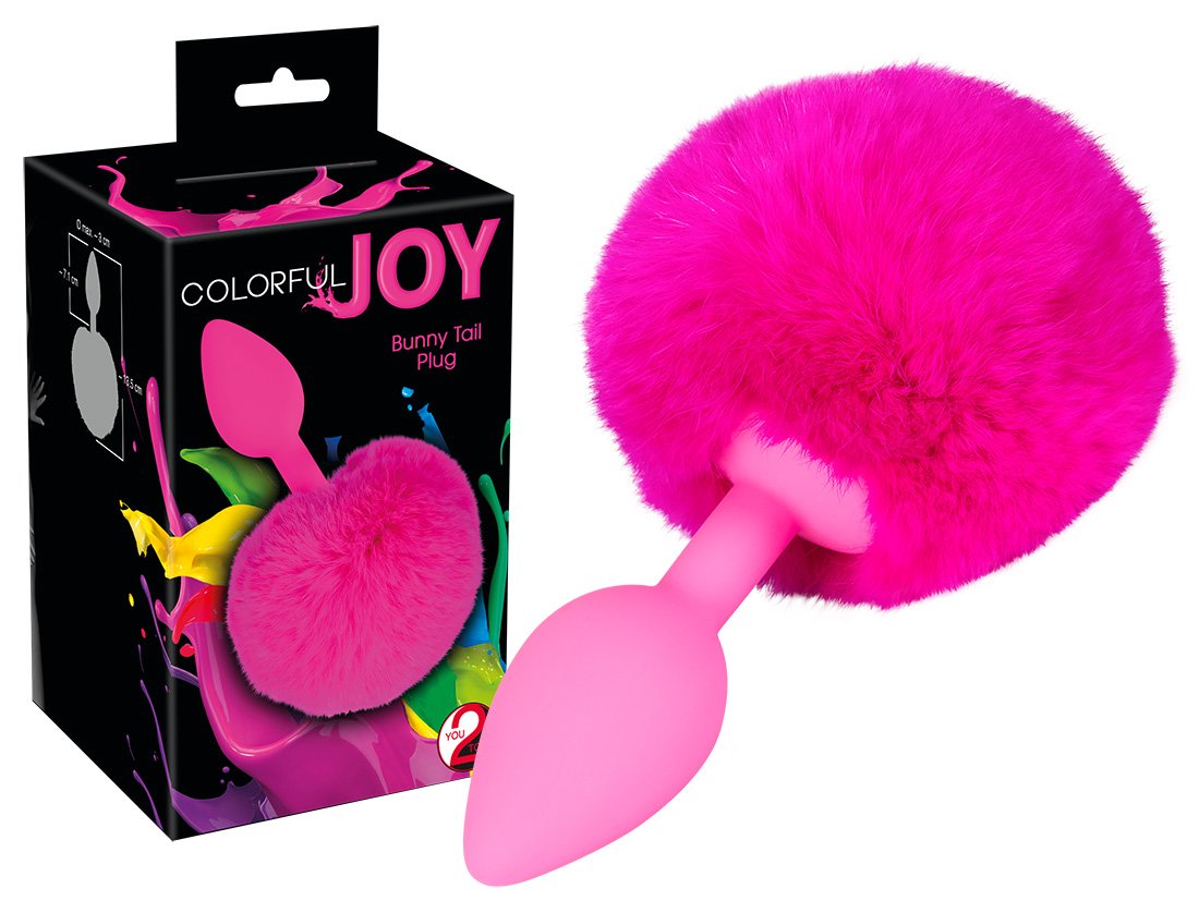 Bouchon de queue de lapin Joy Joy coloré