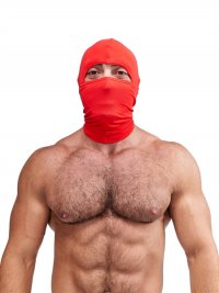 Lycra Ninja Hood rouge