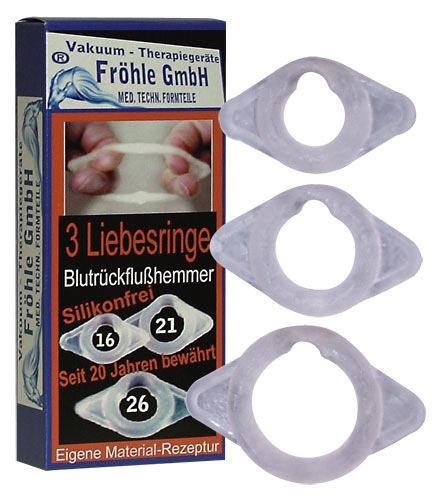 Anneaux péniens Fröhle 3-pack 16 mm, 21 mm et 26 mm