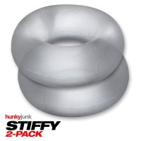 Aperçu: STIFFY Lot de 2 cockrings taureau - Clear Ice