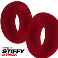 Aperçu: STIFFY Lot de 2 cockrings taureau - Cherry Ice