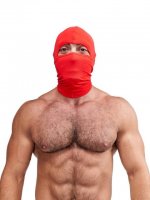 Aperçu: Lycra Ninja Hood rouge