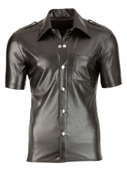 Chemise imitation cuir