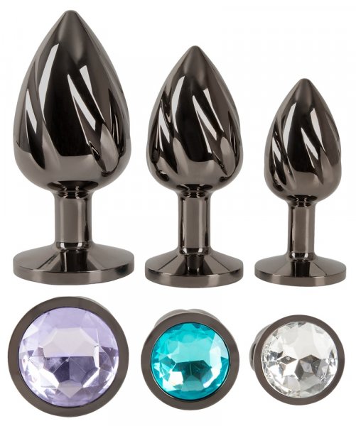 Set luxueux Metal Butt Plug - entraînement anal avec style