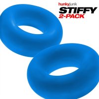 Aperçu: STIFFY Lot de 2 cockrings taureau - Teal Ice