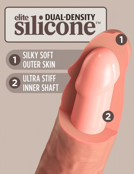 11&quot; Dual Density Silicone Cock Ø max. 5,4 cm